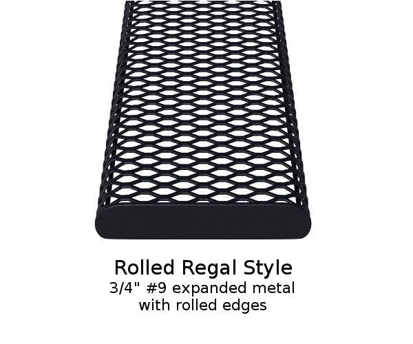 Superior Recreational 6ft Rolled Rectangular Pedestal Table T6ROLLPEDS