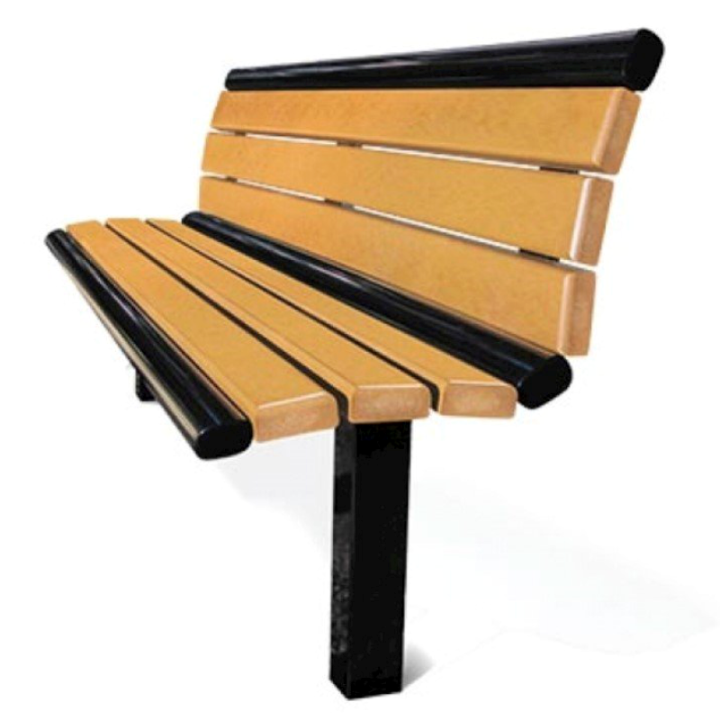 Superior Recreational  6ft Arches SERIES RECYCLED BENCH W/ BACK B6WBARS-RC-BRN