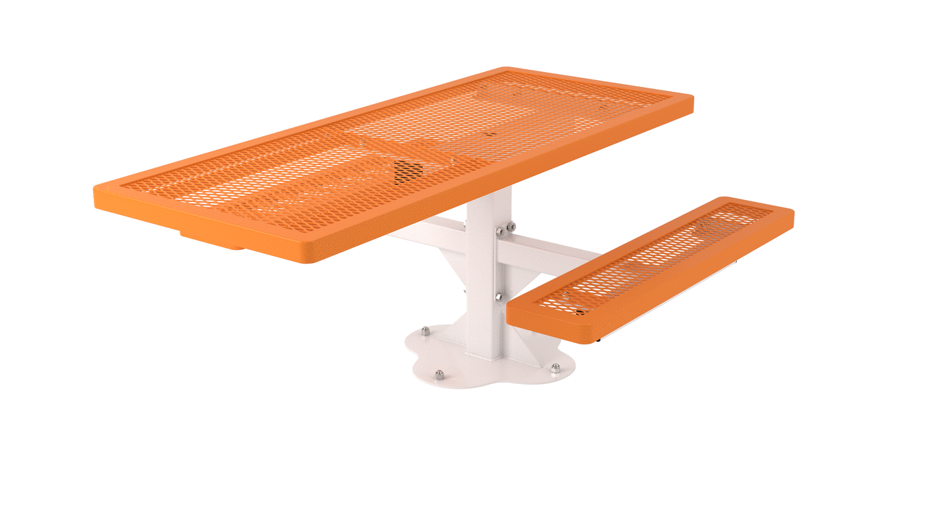 Superior Amenities Accessible Regal Rectangle Pedestal Table - T6RCPEDHDCPS