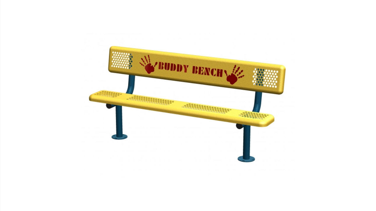 Superior Amenities Helping Hands Buddy Bench with Back - B6WBPERF-HH