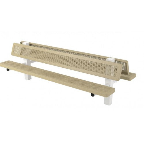 Superior Amenities Innovated Double 4-4 Bench with Back - B8WBINNVD4-4S