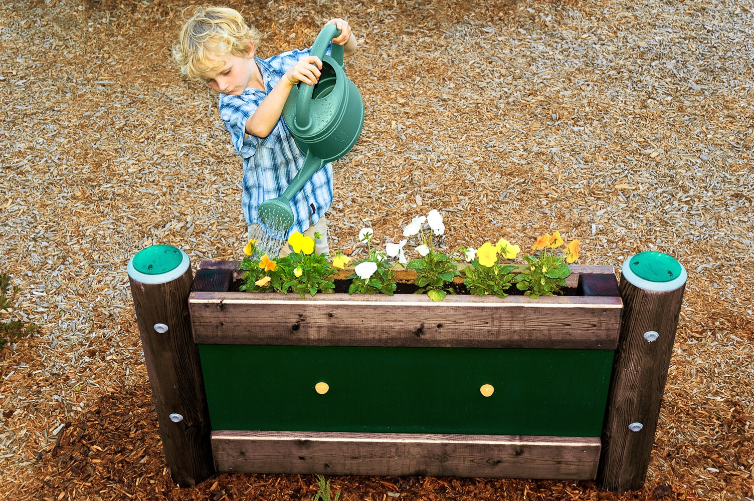 Ultra Play Green Thumb Planter Box includes inground mount EC-022