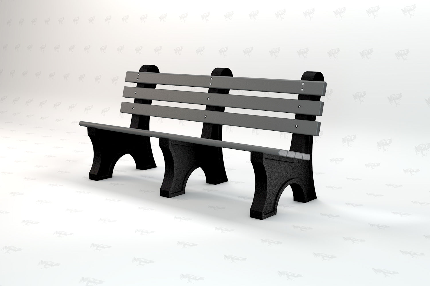 Superior Recreational 6ft Surface Mount Comfort Park Bench PB6CPAE-SRP
