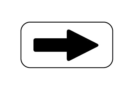 Ultra Play Trike Directional Arrow Sign UP156