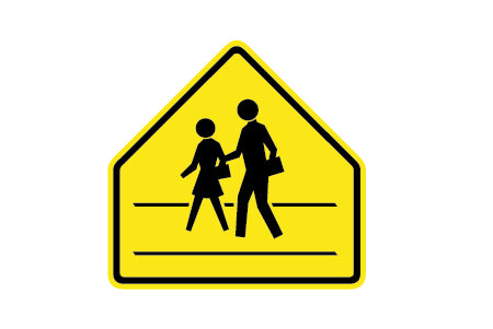 Ultra Play Set of 4 Directional Signs - includes Stop, Yield, School and Railroad Signs UP 129