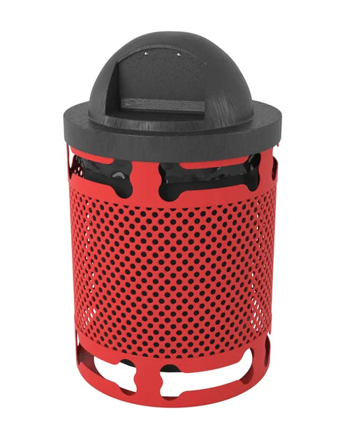 Superior Amenities Regal Trash Receptacle with Bones Design - TR32-BNS