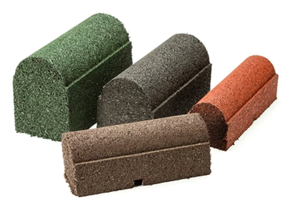 Action Play Systems Rubberific Playground Border Timbers, 8 Inch High TIMBER8INCH BLACK