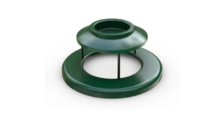 Superior Amenities Flat Trash Receptacle Top with Ash Bonnet for 32 Gallon - FLATTOP32AB-HW