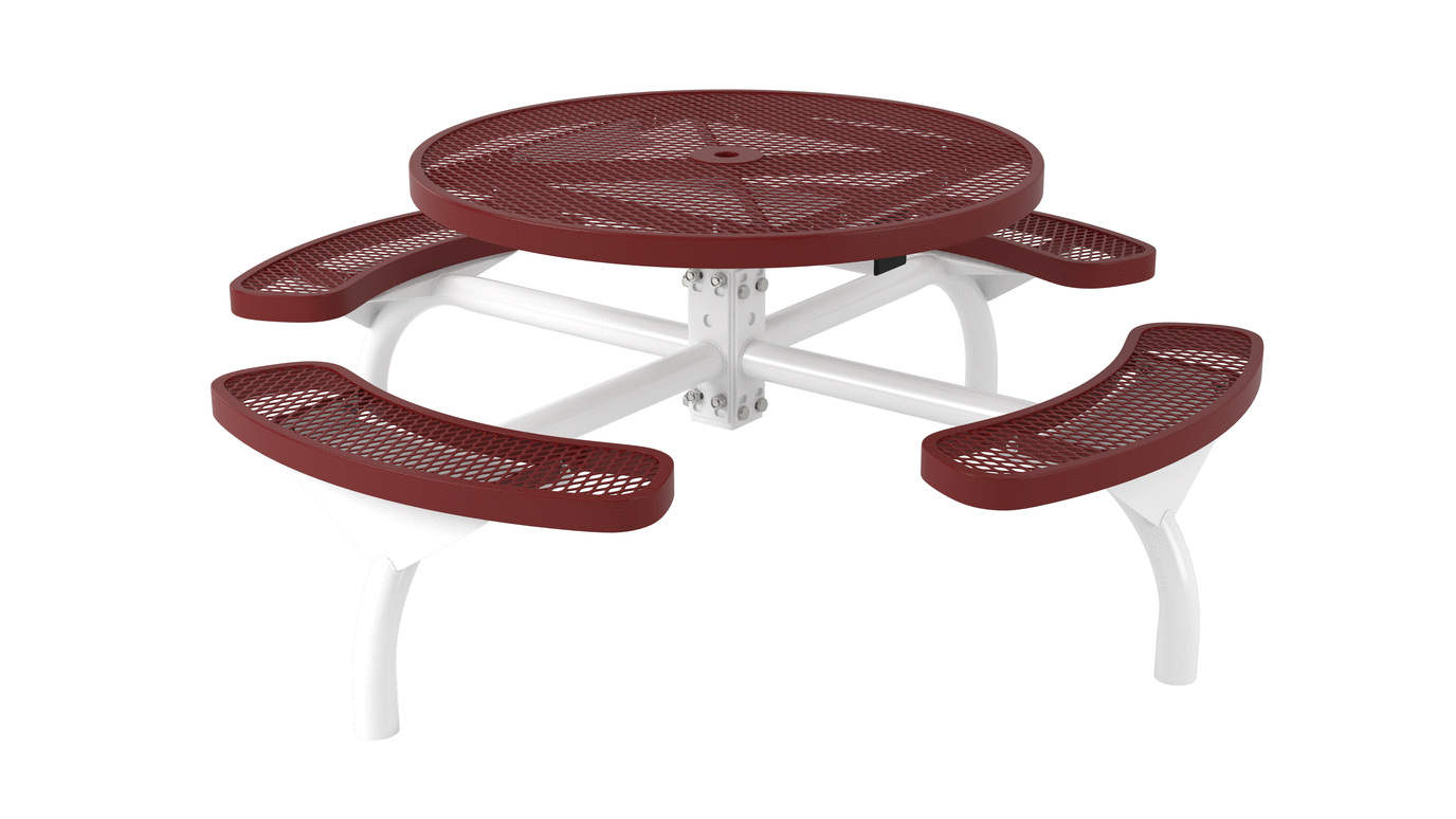 Superior Amenities Regal Round Web Table - T46WEBRACSS