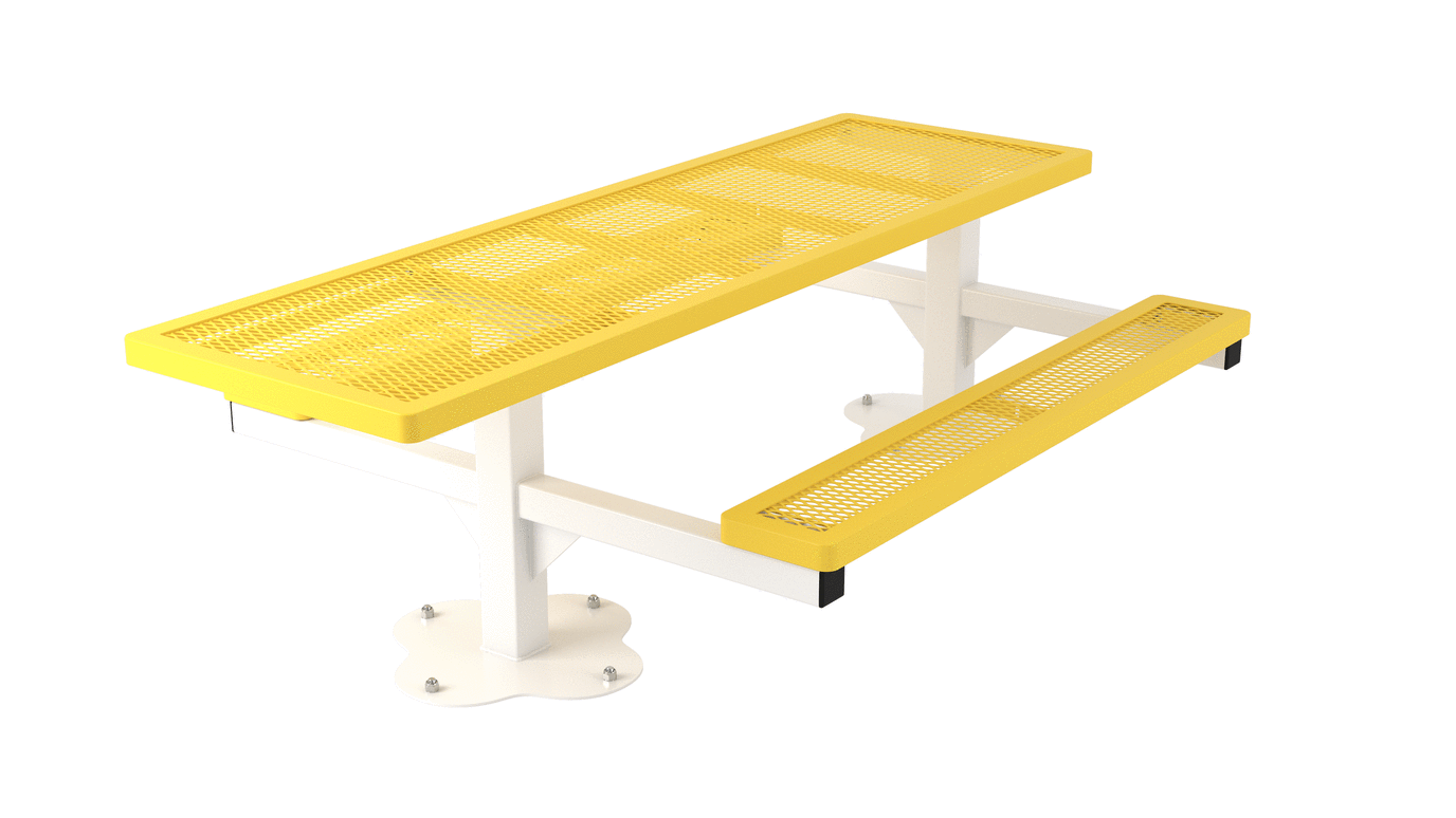 Superior Amenities Accessible Regal Rectangle Pedestal Table - T6RCPEDHDCPS