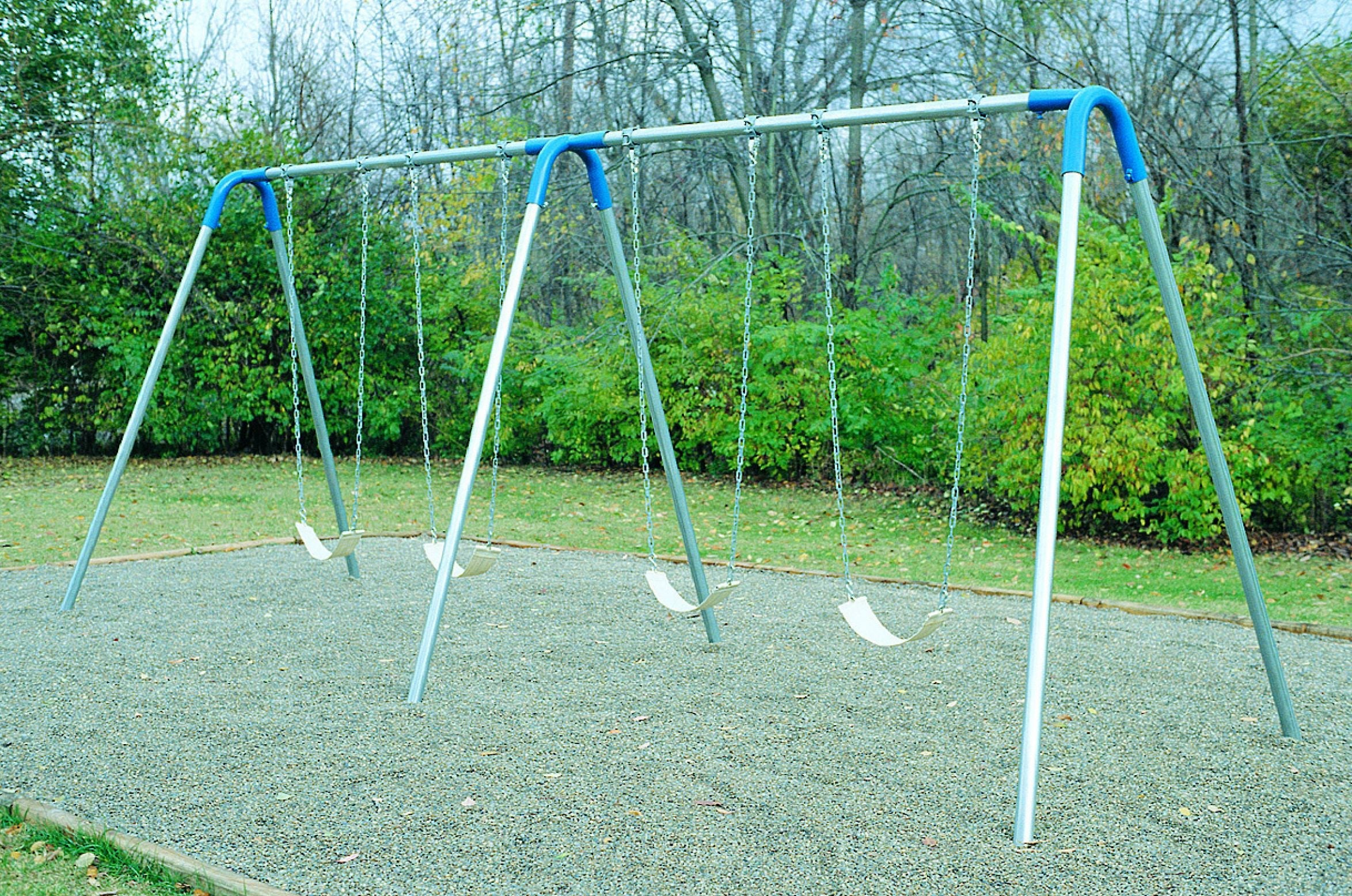 Bipod Swing- Double Bay with Strap Seats PBP-8-2SC