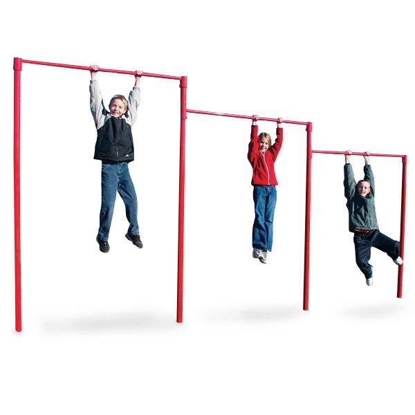 Triple Horizontal Bar Fitness Course Section