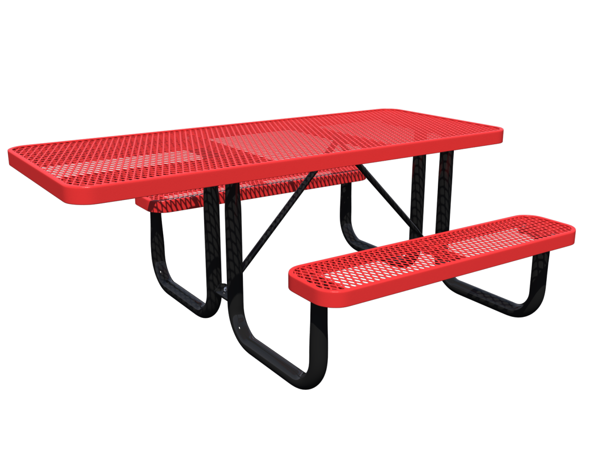 Superior Amenities Regal Rectangle Portable Table without Seatbacks - T10RC