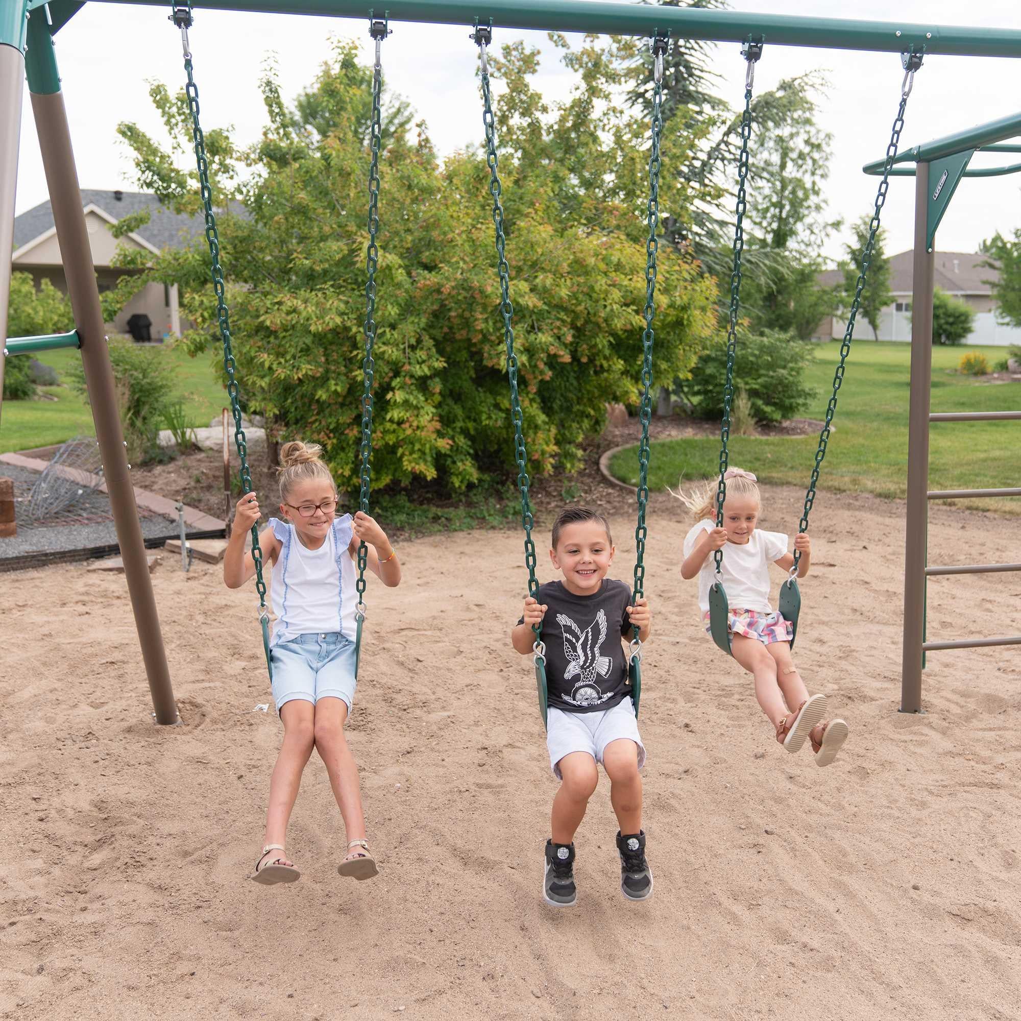 Lifetime Monkey Bar Adventure Swing Set (Earthtone) - 91028