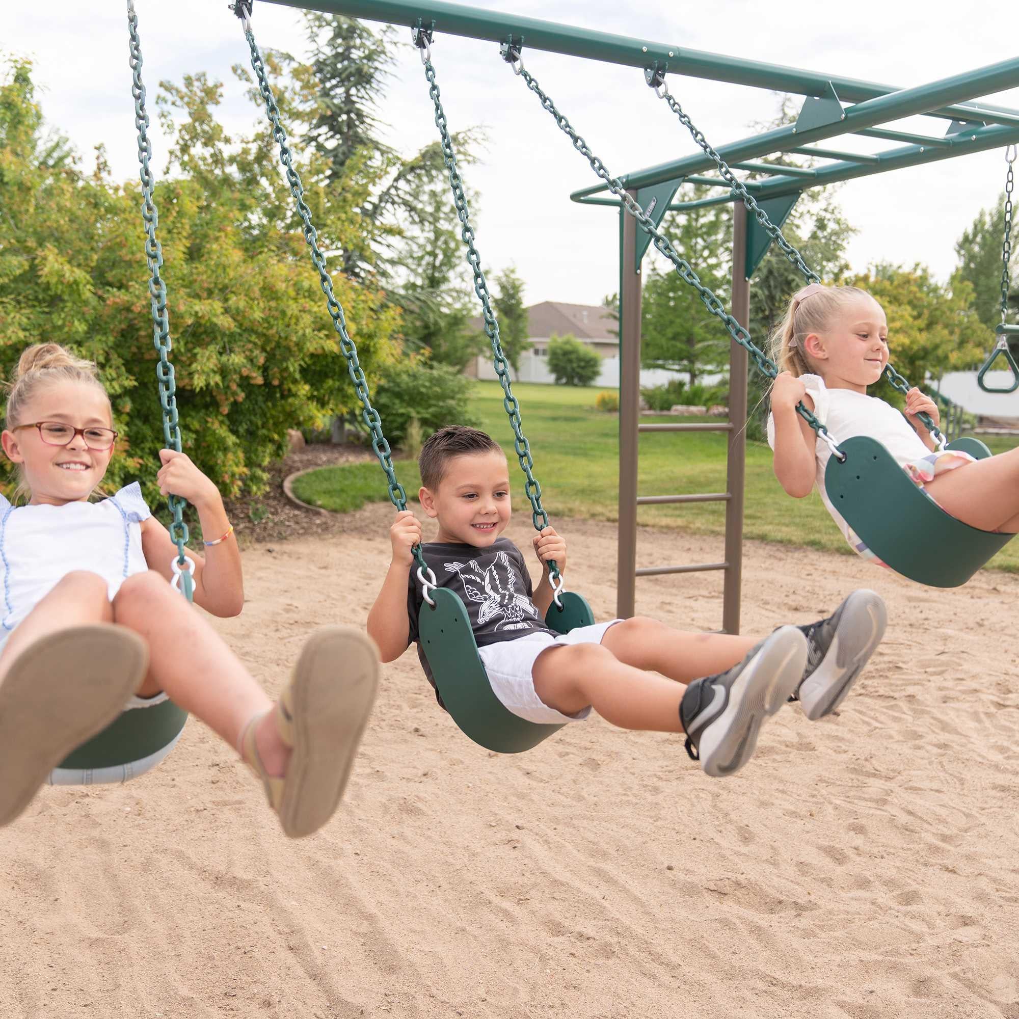 Lifetime Monkey Bar Adventure Swing Set (Earthtone) - 91028