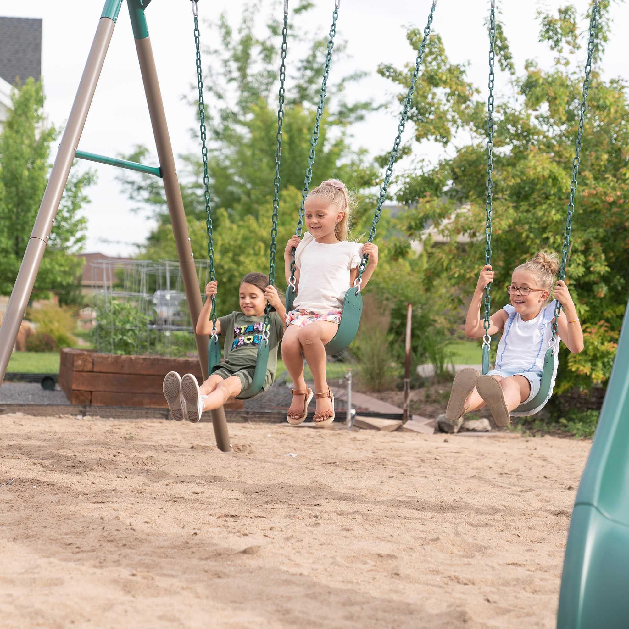 Lifetime Monkey Bar Adventure Swing Set (Earthtone) - 91028