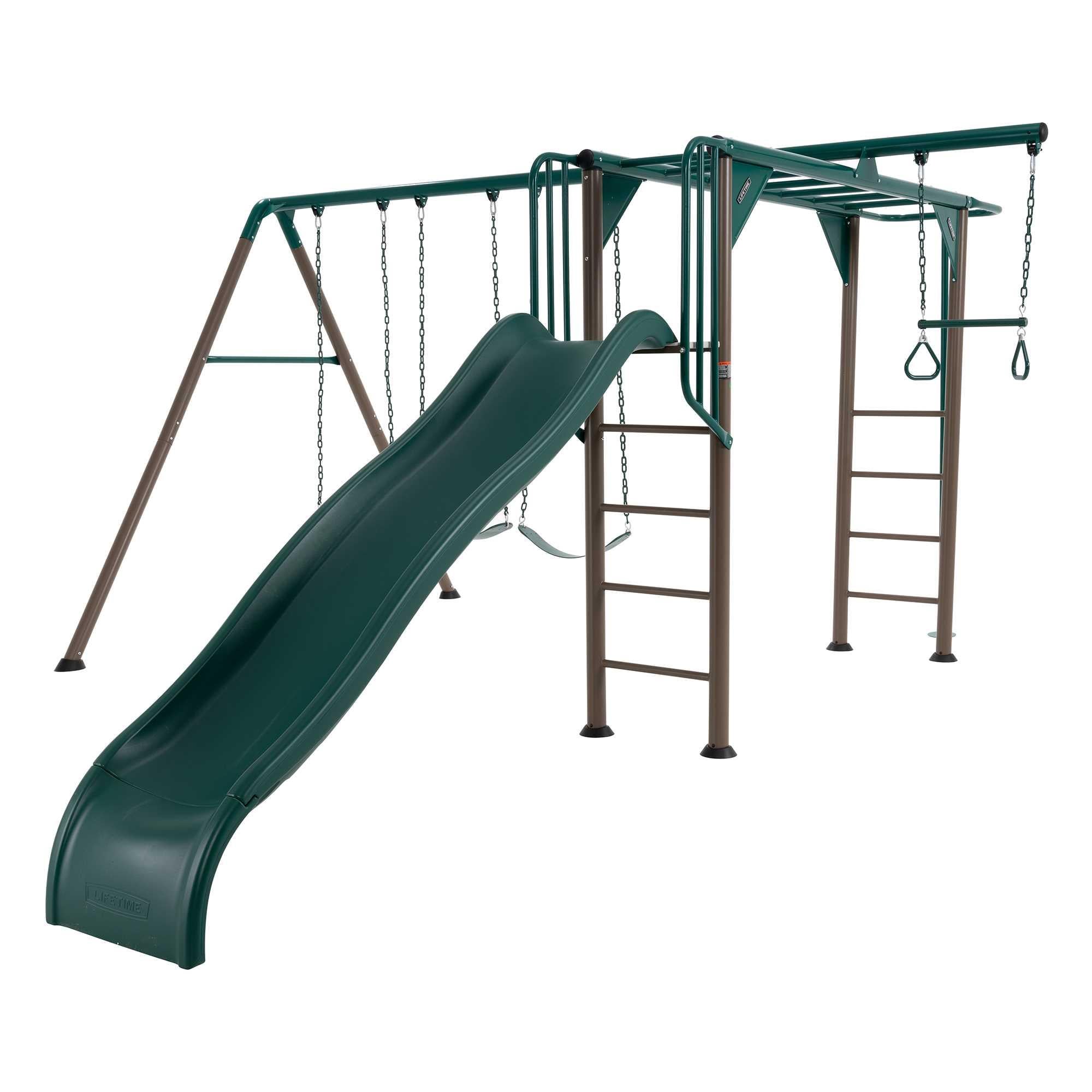 Lifetime Monkey Bar Adventure Swing Set (Earthtone) - 91028