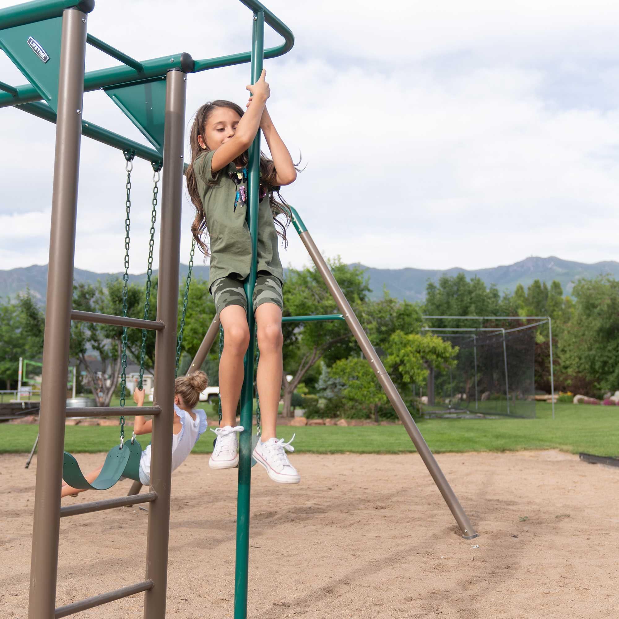 Lifetime Monkey Bar Adventure Swing Set (Earthtone) - 91028