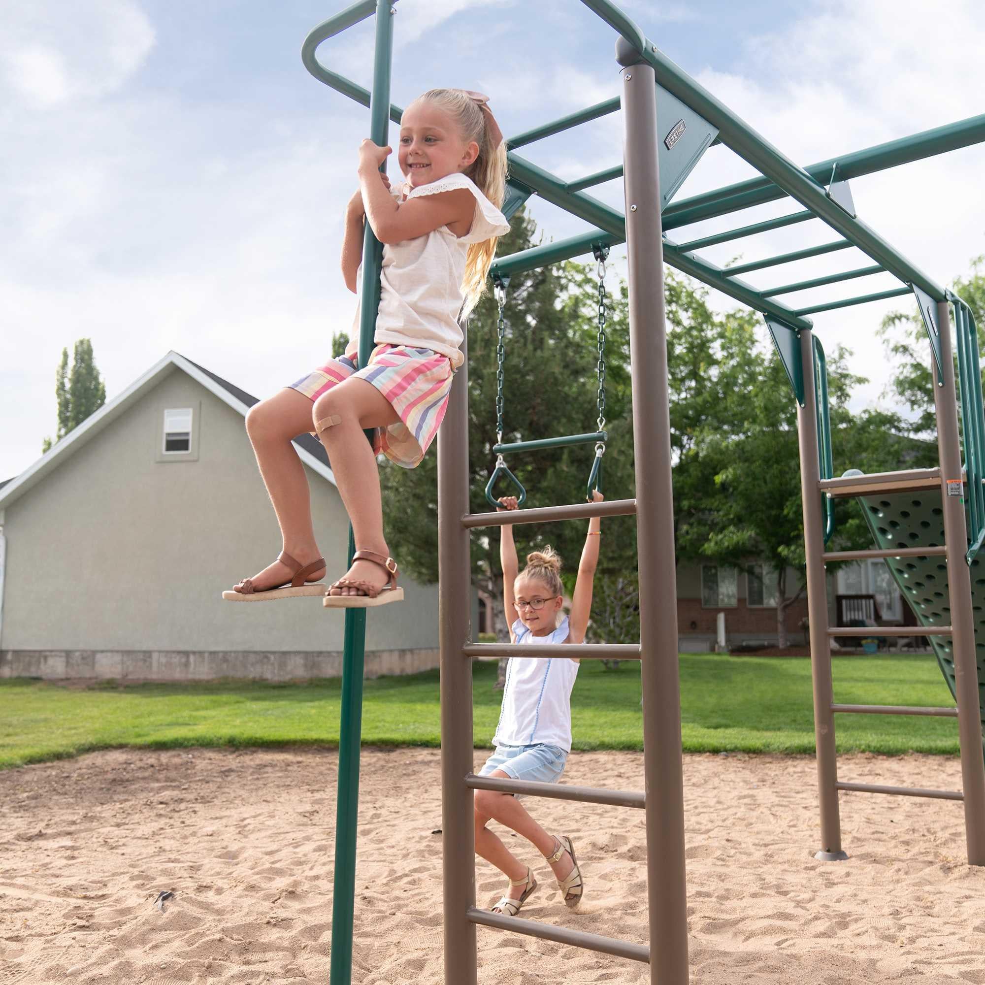Lifetime Monkey Bar Adventure Swing Set (Earthtone) - 91028