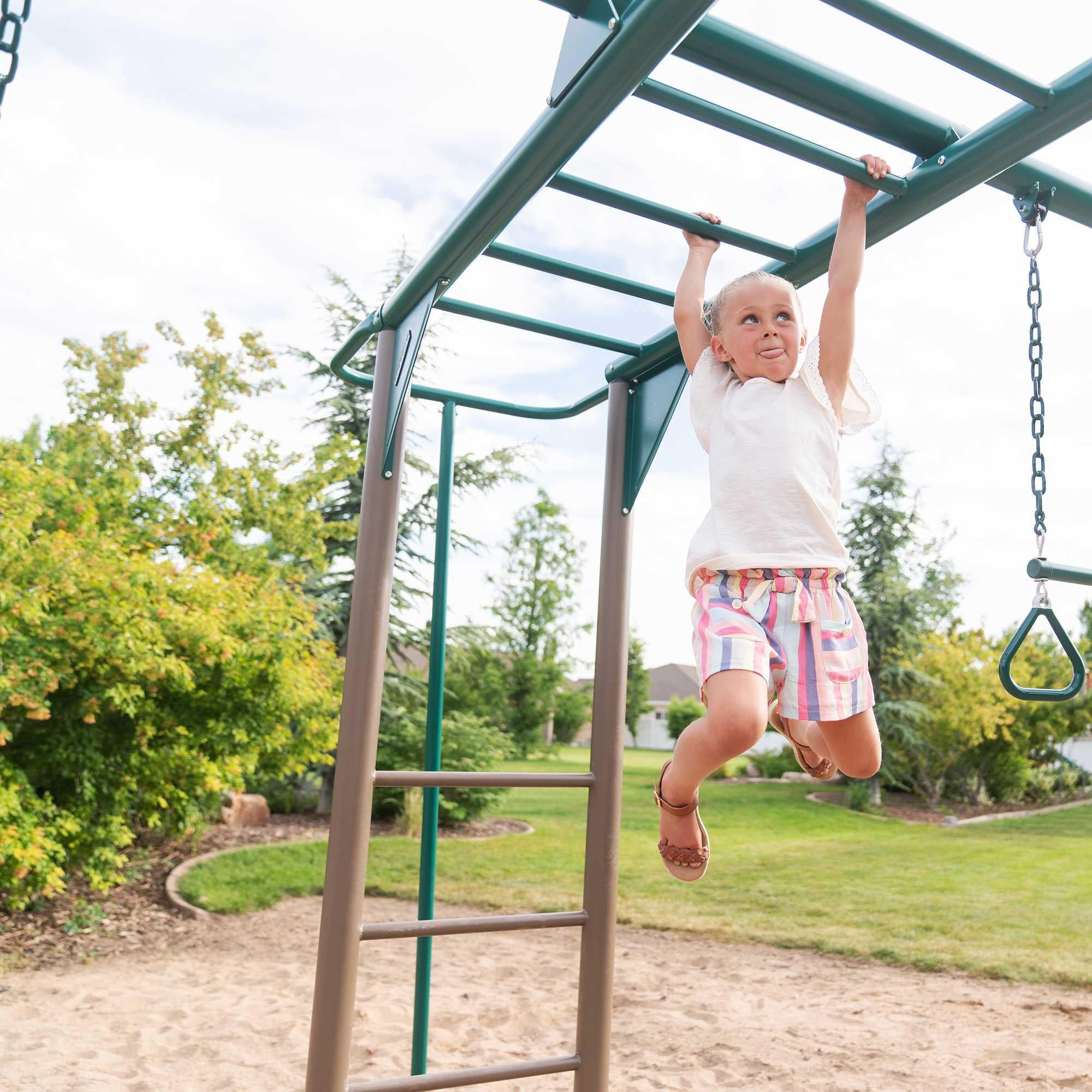 Lifetime Monkey Bar Adventure Swing Set (Earthtone) - 91028