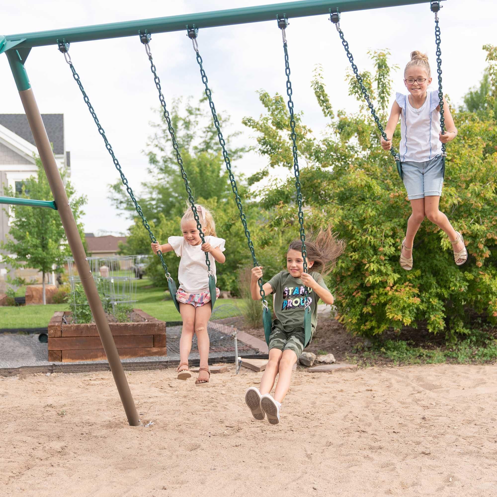 Lifetime Monkey Bar Adventure Swing Set (Earthtone) - 91028