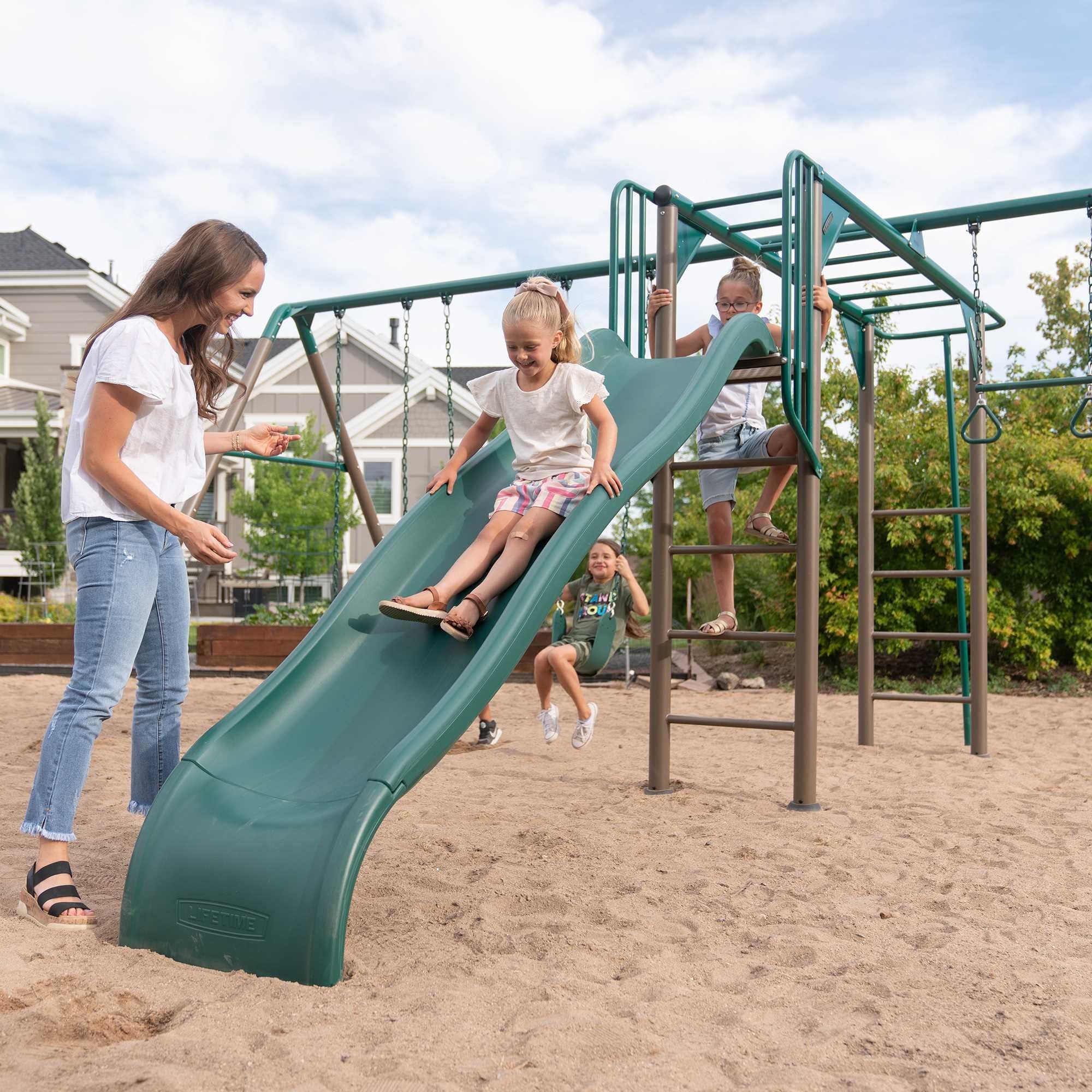 Lifetime Monkey Bar Adventure Swing Set (Earthtone) - 91028