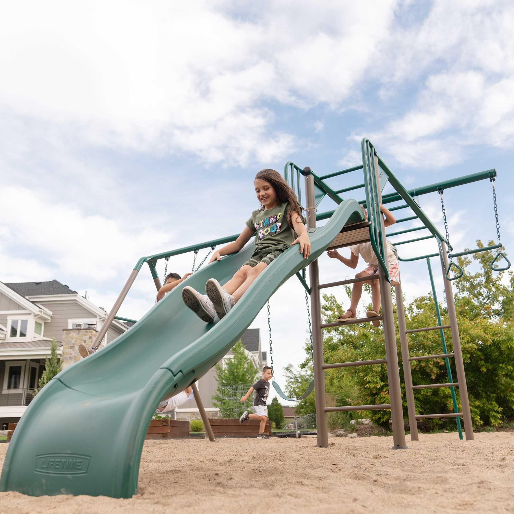 Lifetime Monkey Bar Adventure Swing Set (Earthtone) - 91028