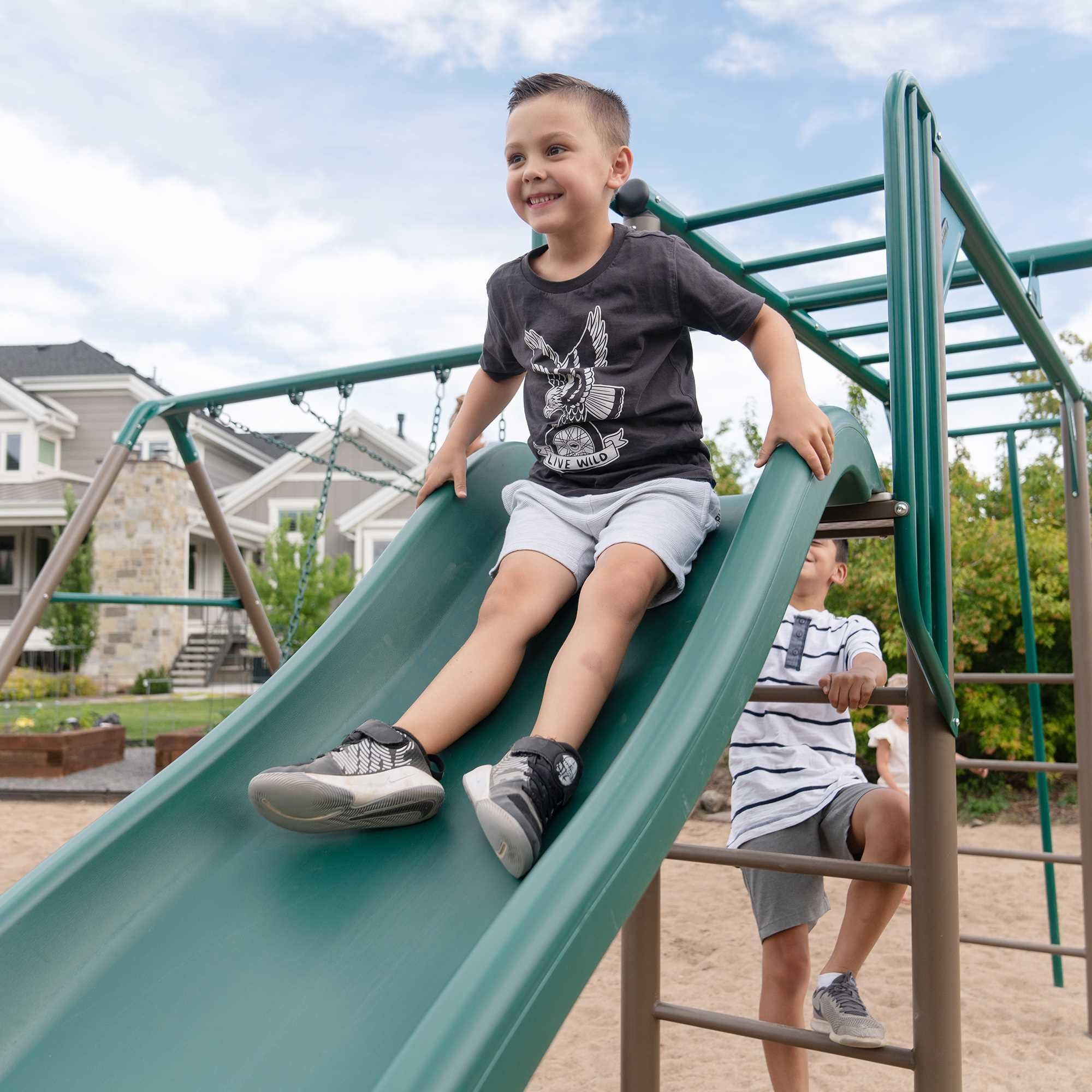 Lifetime Monkey Bar Adventure Swing Set (Earthtone) - 91028