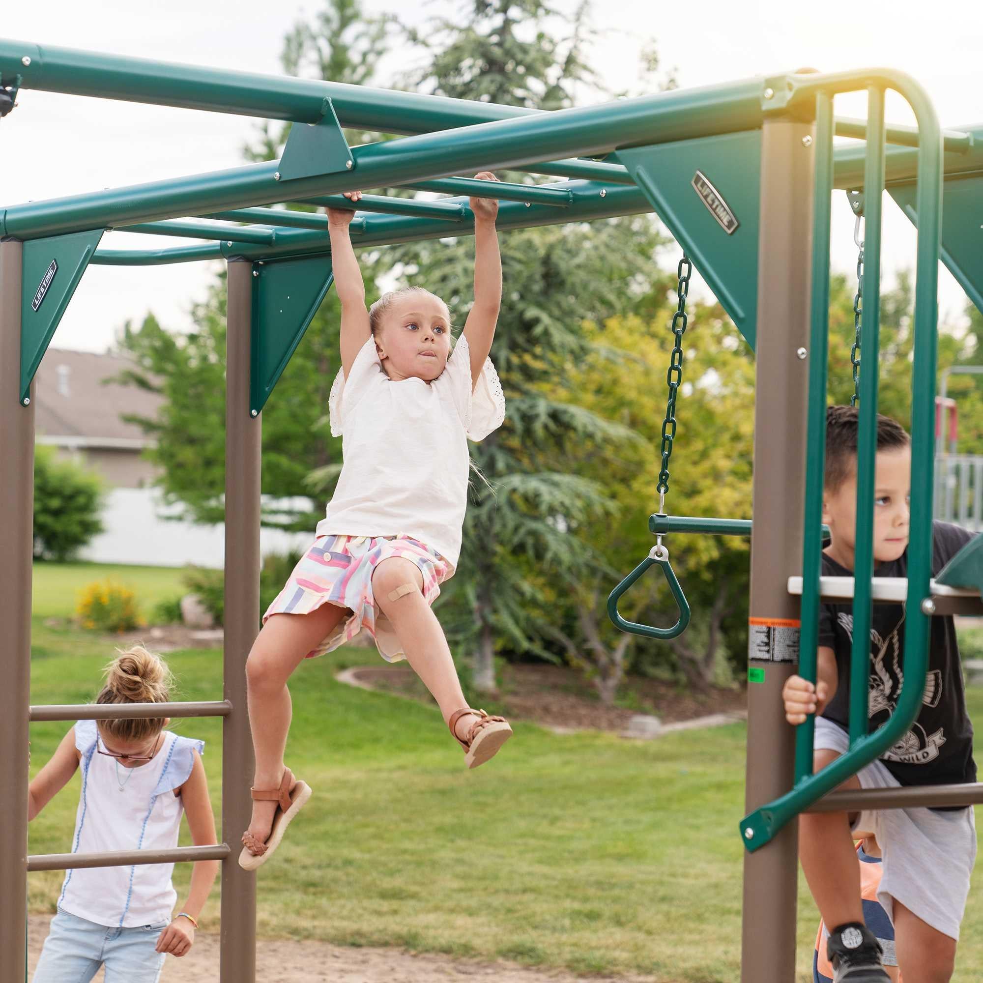 Lifetime Monkey Bar Adventure Swing Set (Earthtone) - 91028
