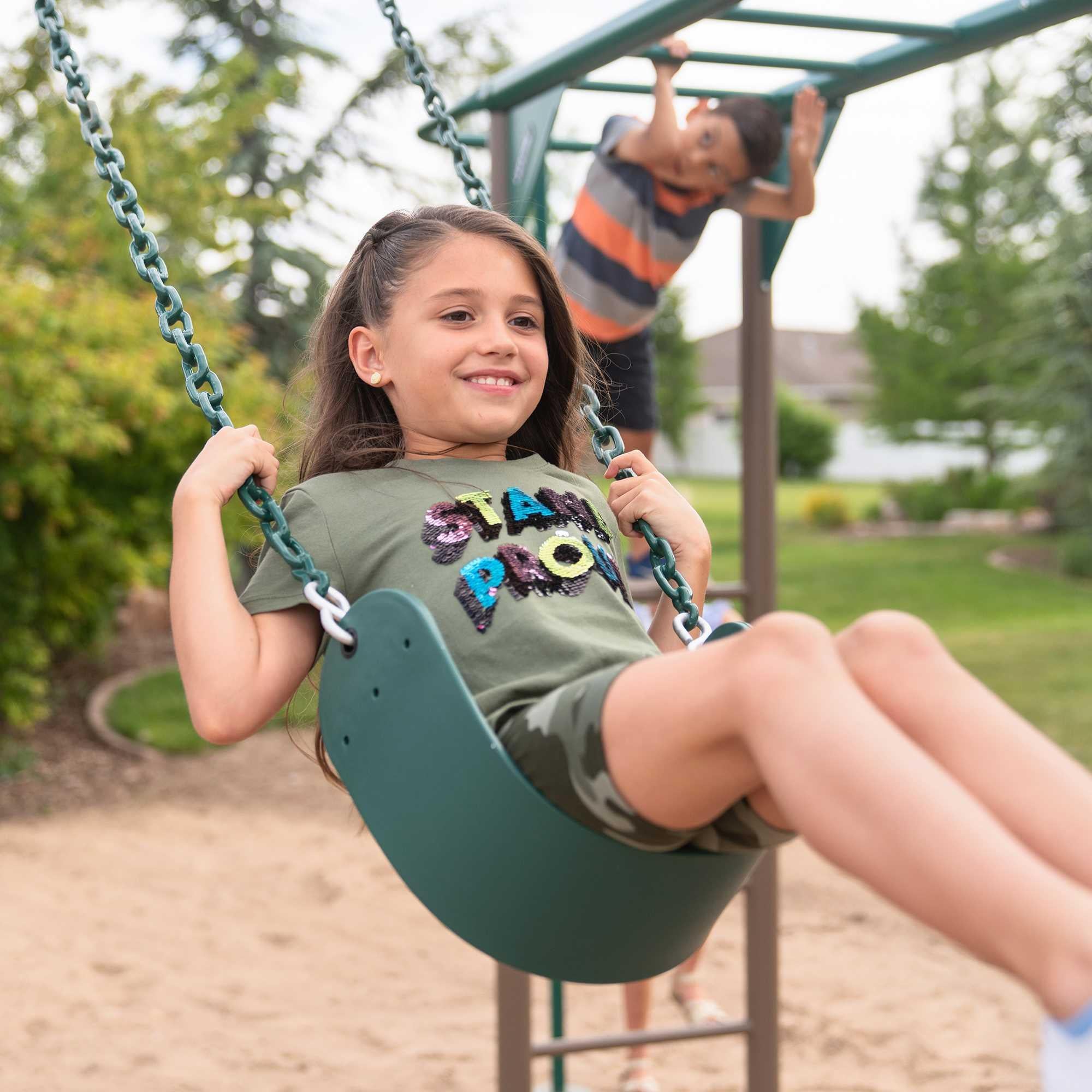 Lifetime Monkey Bar Adventure Swing Set (Earthtone) - 91028