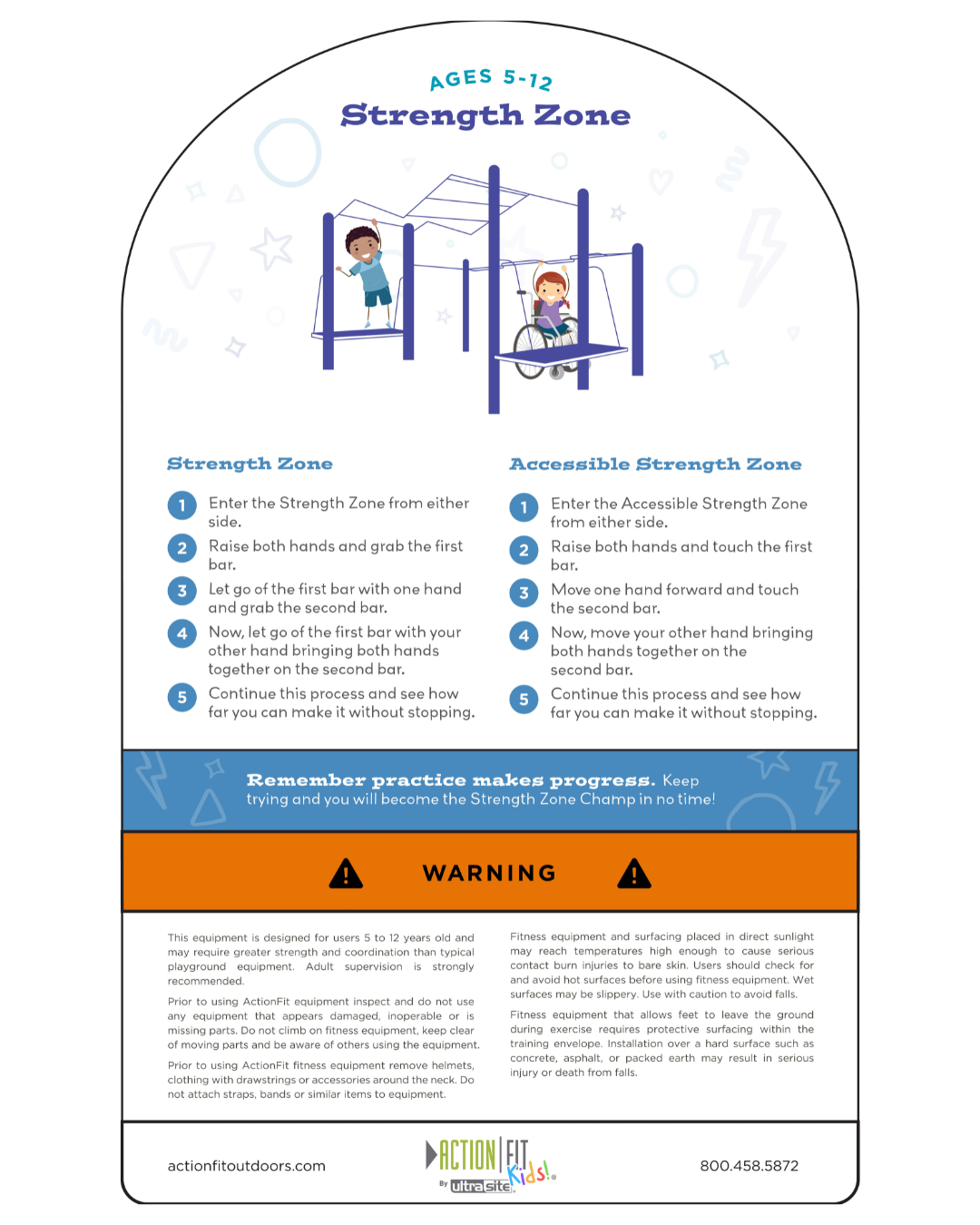 ActionFit Kids Accessible Strength Zone UP268