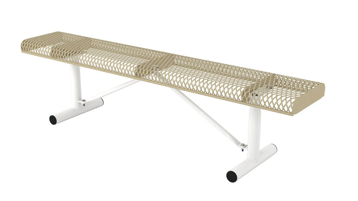 Superior Amenities Rolled Standard Bench without Back - B8ROLLP