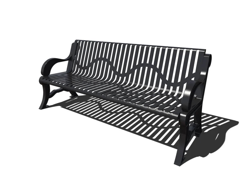Superior Amenities Standard Portable Classic Bench with Back - B6WBCLASSIC