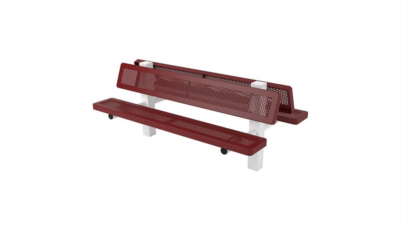 Superior Amenities Innovated Double 4-4 Bench with Back - B8WBINNVD4-4S