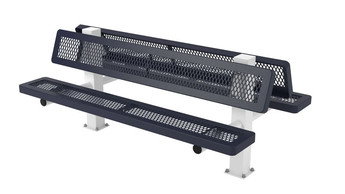 Superior Amenities Regal Double 4-4 Bench with Back - B8WBRCD4-4S
