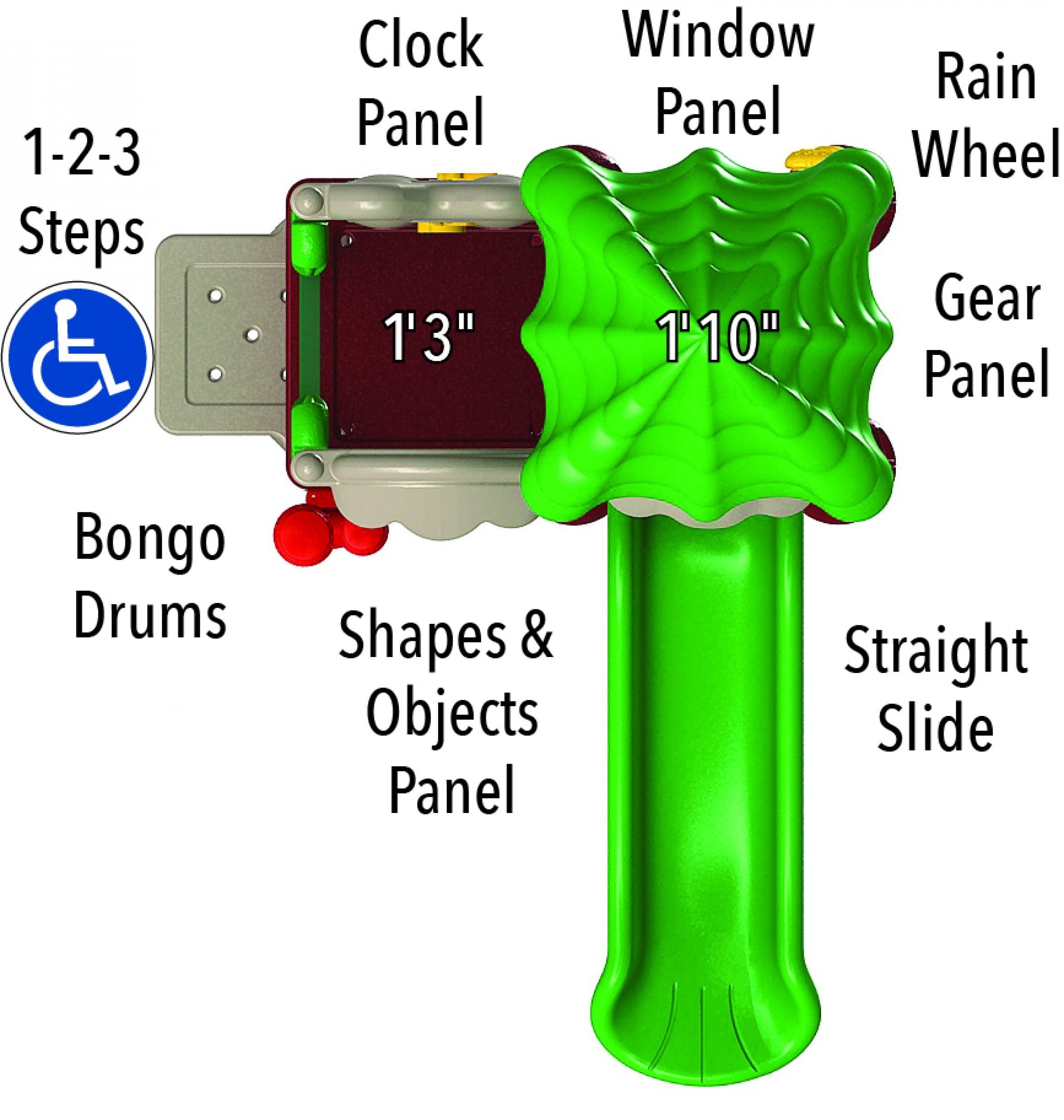 Ultra Play Discovery Center Seedling Playground With Roof DC-SEEDR