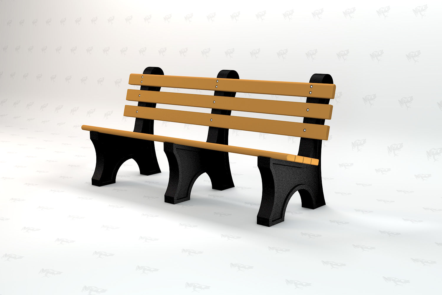 Superior Recreational 6ft Surface Mount Comfort Park Bench PB6CPAE-SRP