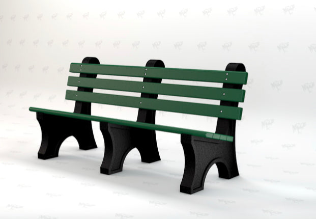 Superior Recreational 6ft Surface Mount Comfort Park Bench PB6CPAE-SRP