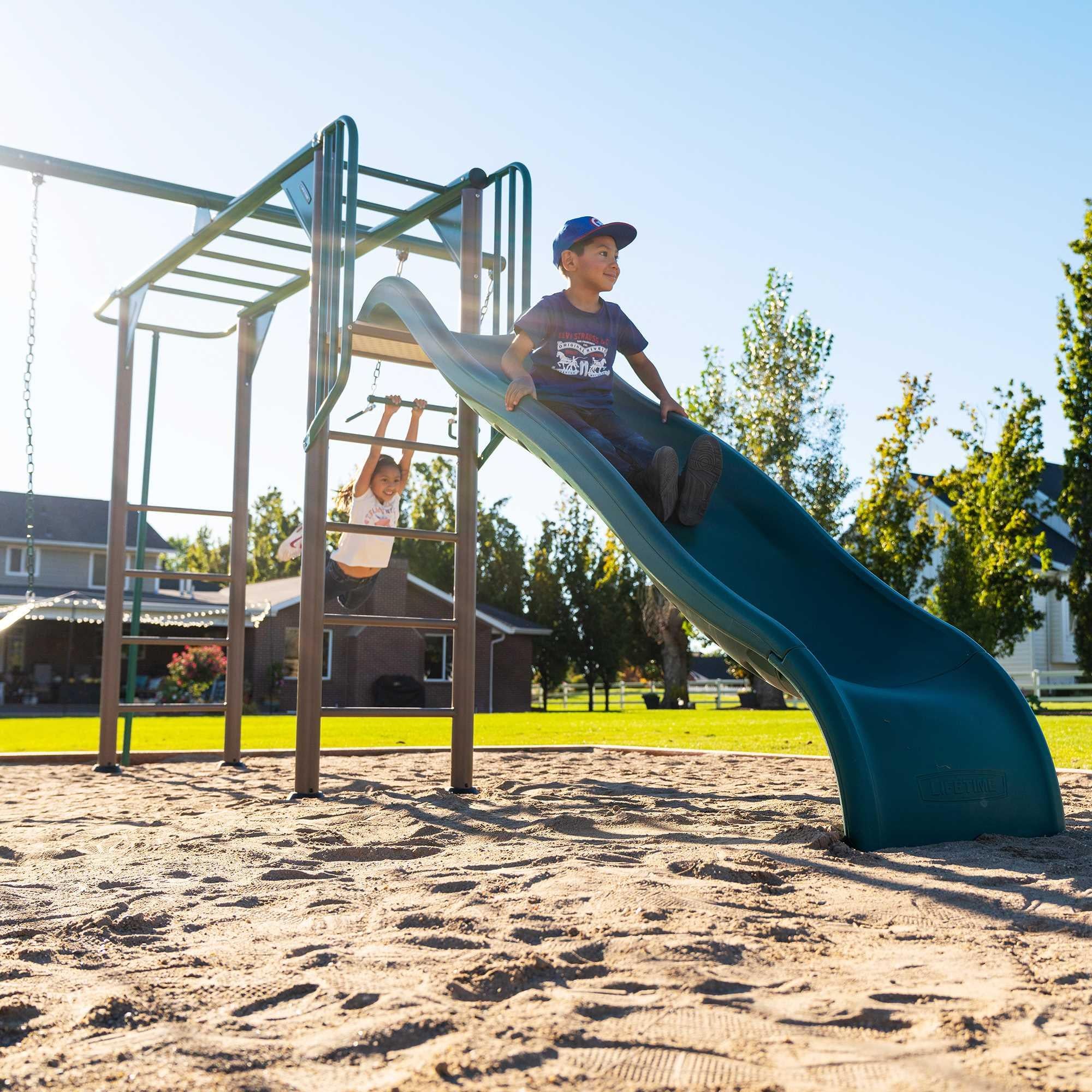 Lifetime Big Stuff Deluxe Swing Set Playset - Earthtone - 91080