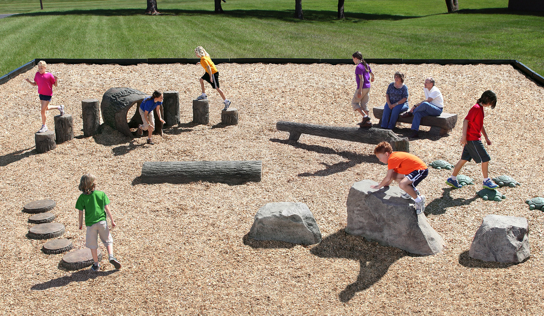 Ultra Play Nature Rocks Tree Stumps (Ages 2-5) 3TST