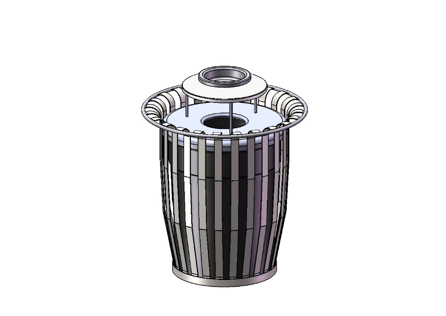Superior Amenities Crown Trash Receptacle with Liner Included - TR32CROWN