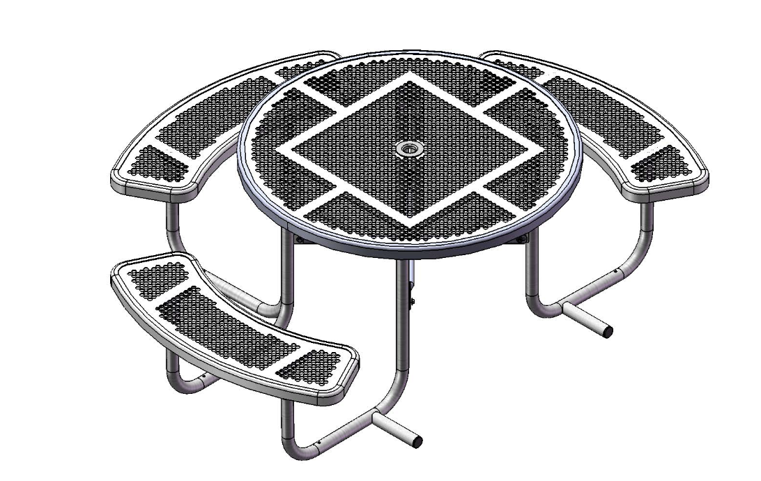 Superior Amenities Innovated Round Portable Table - T46RACSINNV