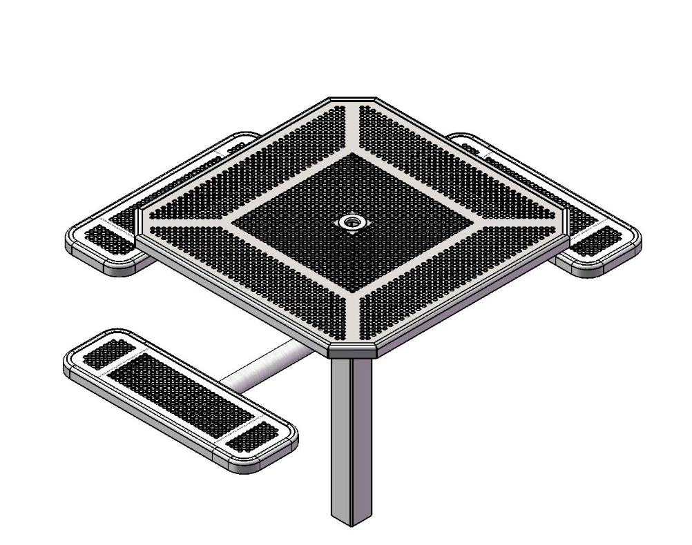 Superior Amenities Innovated Octagon Pedestal Table 46" - T46INNVPEDS