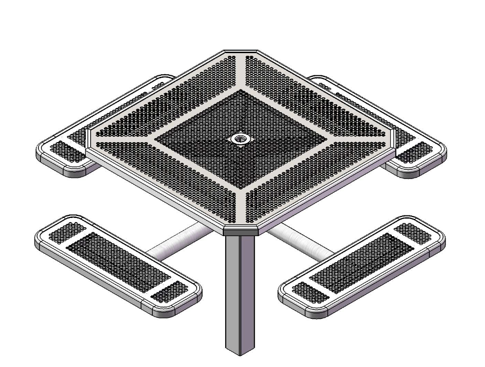 Superior Amenities Innovated Octagon Pedestal Table 46" - T46INNVPEDS