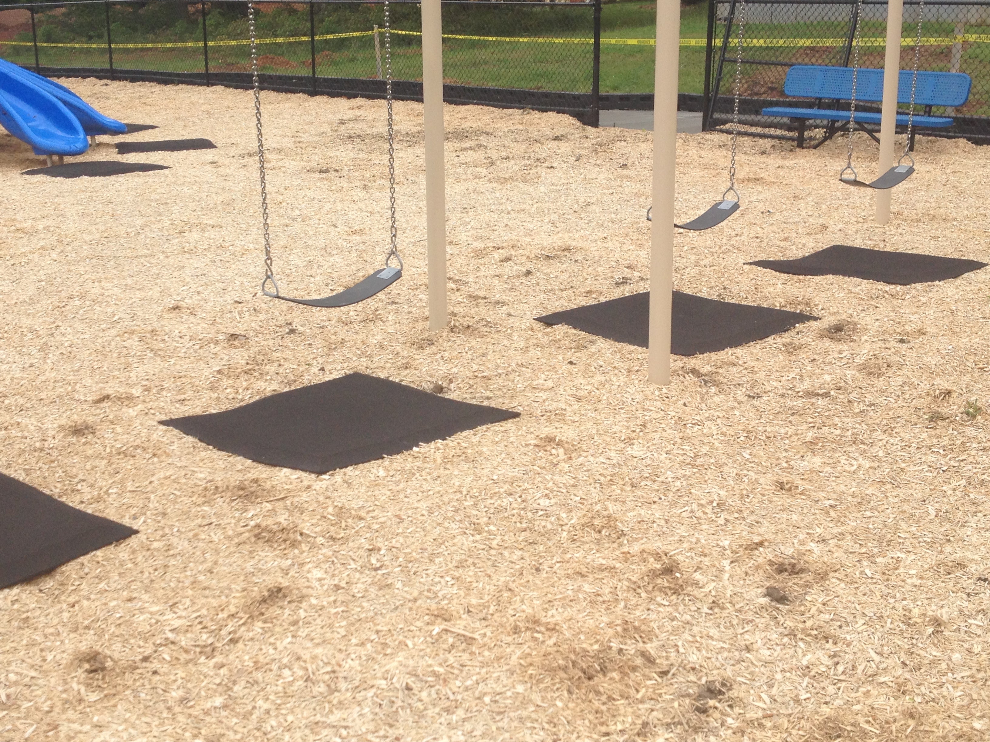 Action Play Systems Heavy Duty Rubber Swing and Playground Mat APS-SwingMat