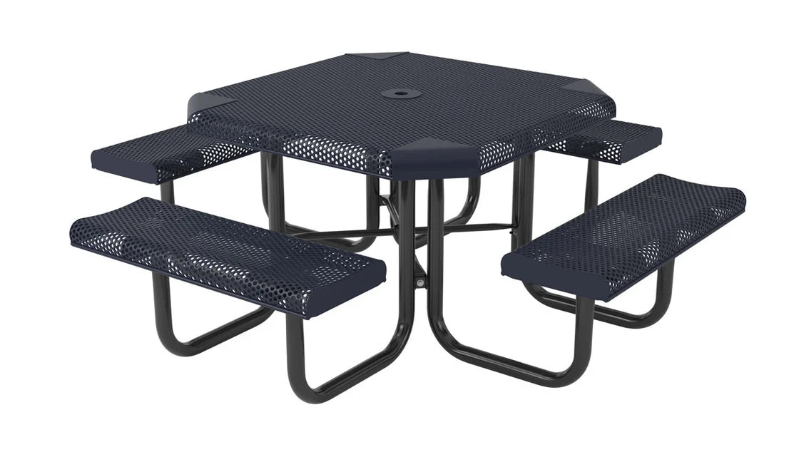 Superior Amenities Perforated Octagon Portable Table - T46OCTPERF