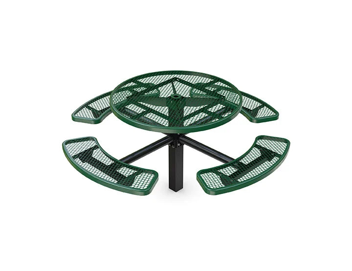 Superior Amenities UltraLeisure Expanded Metal Round Pedestal Table - T46RACSPEDS