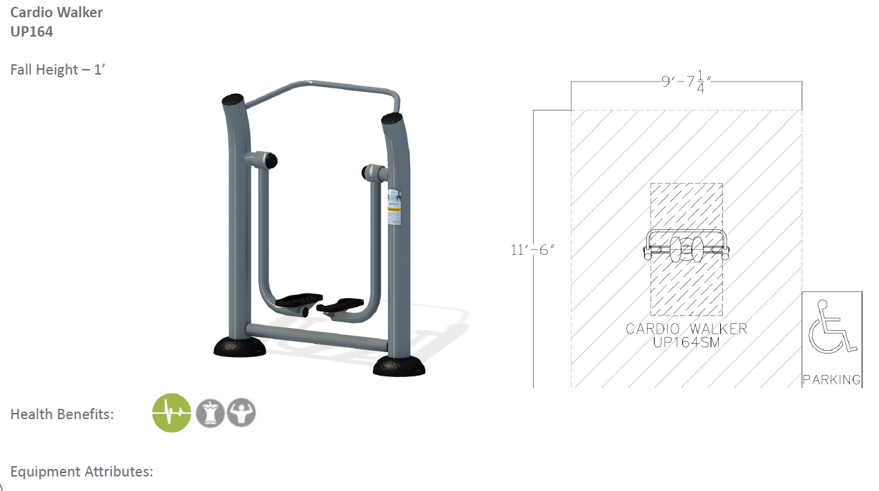 ActionFit Cardio Walker UP164