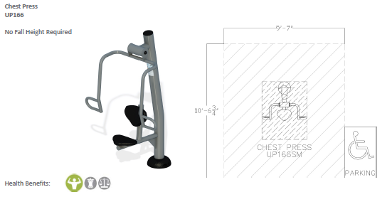 ActionFit Chest Press Station UP166