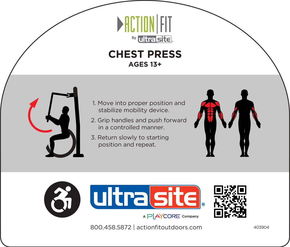 ActionFit Chest Press (Accessible) UP179S
